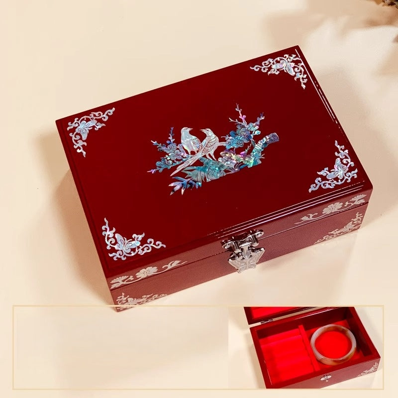 Exquisite Chinese Traditional Craft Jewelry Box – Handmade Lacquer Artifact