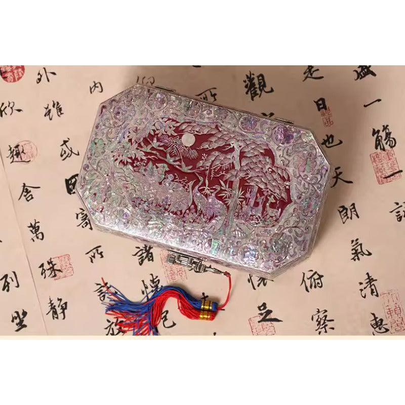 Exquisite Chinese Traditional Handcrafted Wooden Jewelry Box