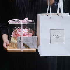Birthday Cake-Inspired Eternal Rose Bouquet Gift Box for Her