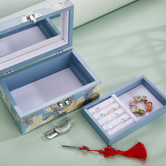 Exquisite Chinese Traditional Shell Carving Jewelry Set – Handcrafted Cultural Artifact