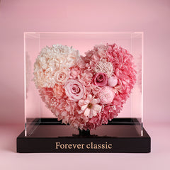 Heartbeat - Eternal Rose in Glass Dome, Luxury Preserved Flower