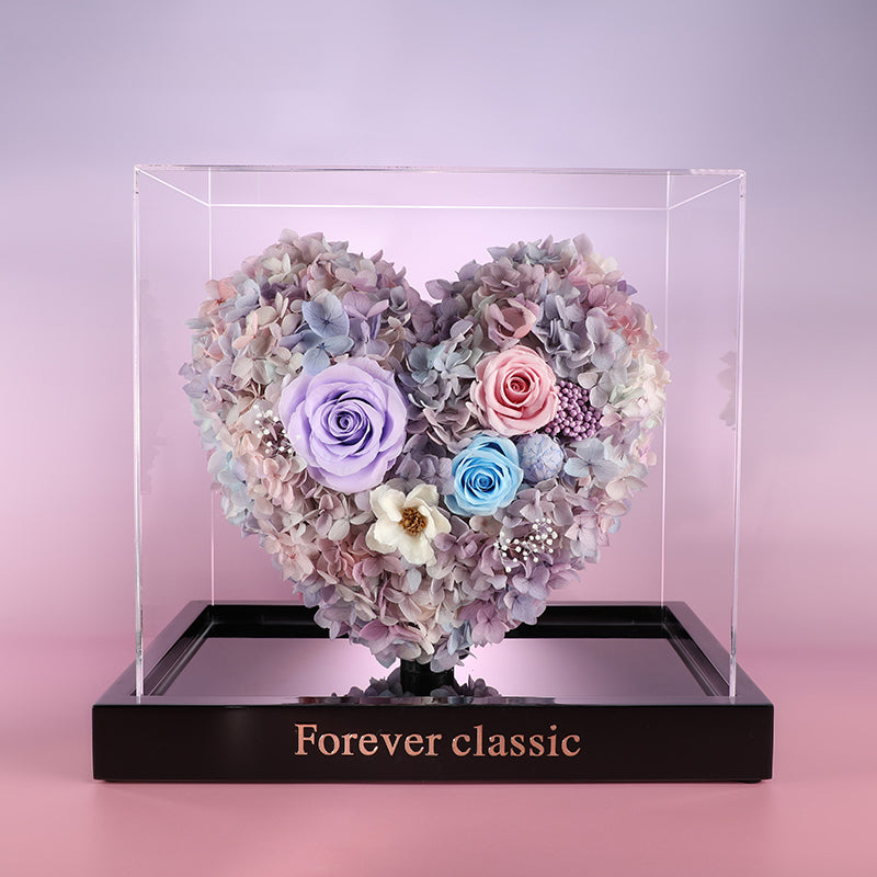 Heartbeat - Eternal Rose in Glass Dome, Luxury Preserved Flower