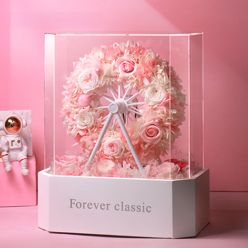 Ferris Wheel - Everlasting Rose Floral Display Luxury Gift Box
