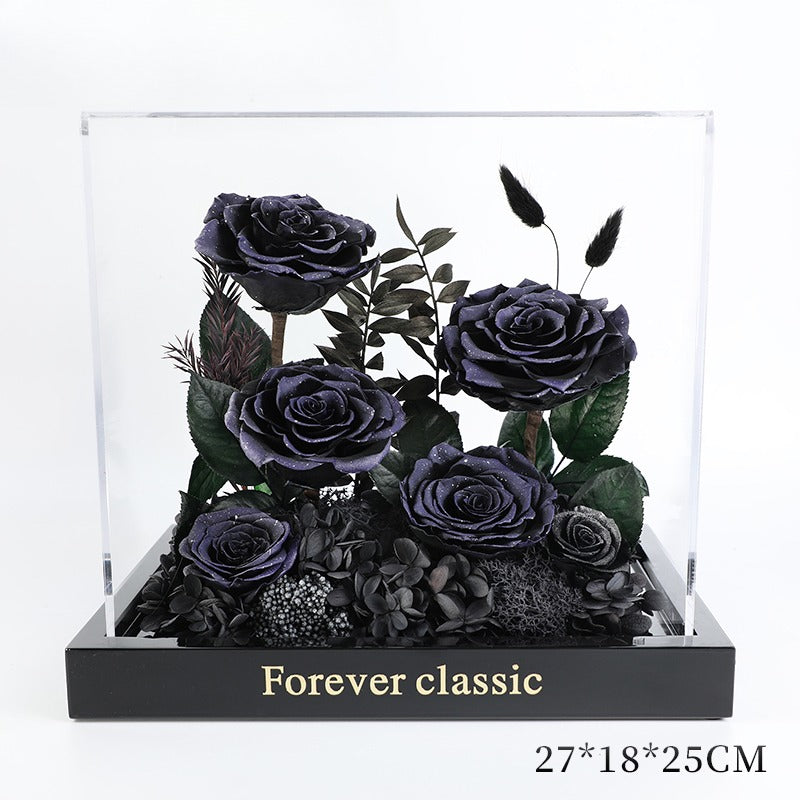 Little Prince Rose Garden - Eternal Flower Acrylic Gift Box for Her