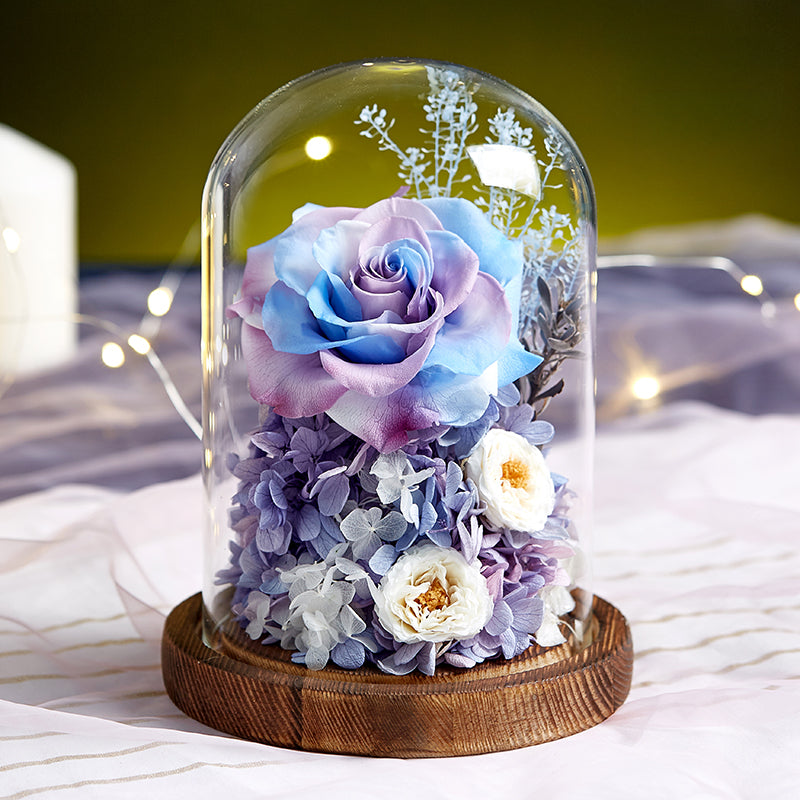 Timless Devotion - Preserved Rose Heart Keepsake, Eternal Floral Gift for Wedding, Anniversary