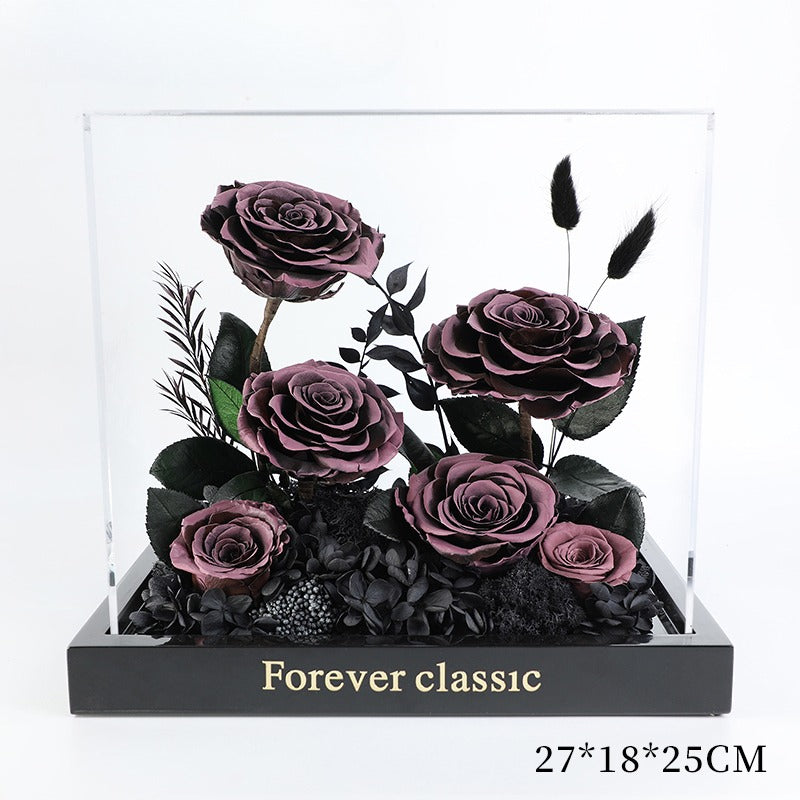 Little Prince Rose Garden - Eternal Flower Acrylic Gift Box for Her