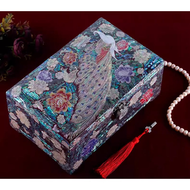 Handcrafted Chinese-style Wooden Jewelry Box – Elegant Antique Design