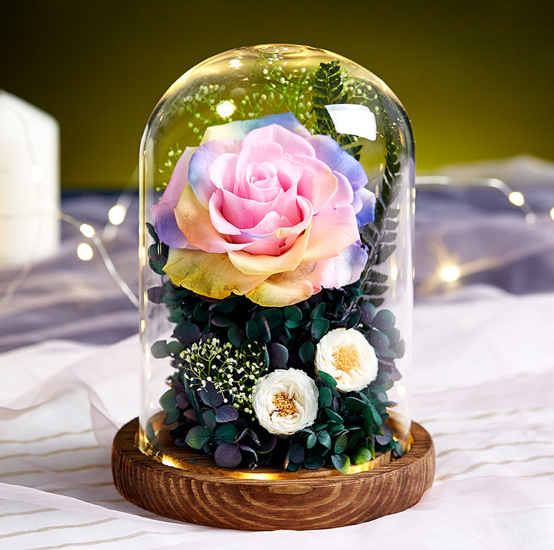 Timless Devotion - Preserved Rose Heart Keepsake, Eternal Floral Gift for Wedding, Anniversary