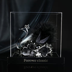 Swan – Eternal Floral White Swan Preserved Rose Elegant Decor Gift Box
