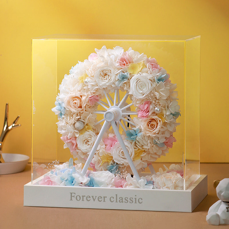 Ferris Wheel - Everlasting Rose Floral Display Luxury Gift Box