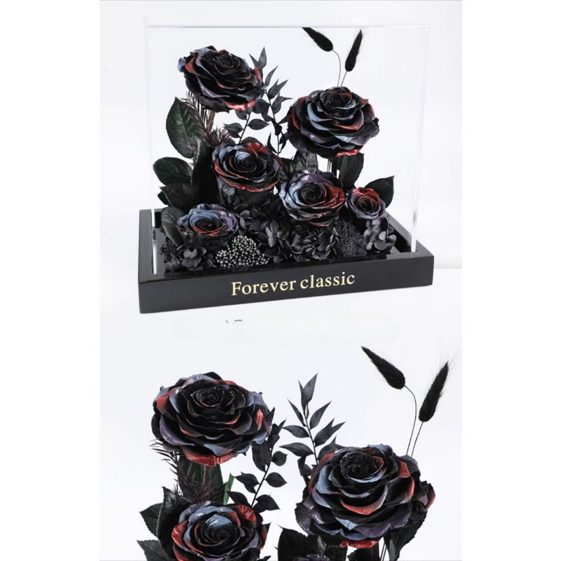 Little Prince Rose Garden - Eternal Flower Acrylic Gift Box for Her
