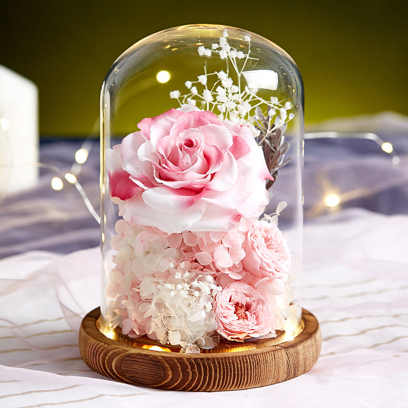 Timless Devotion - Preserved Rose Heart Keepsake, Eternal Floral Gift for Wedding, Anniversary