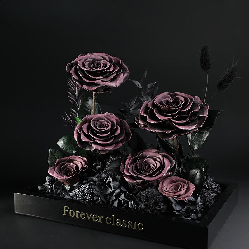 Little Prince Rose Garden - Eternal Flower Acrylic Gift Box for Her