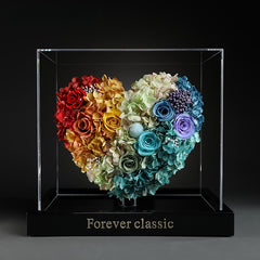 Heartbeat - Eternal Rose in Glass Dome, Luxury Preserved Flower