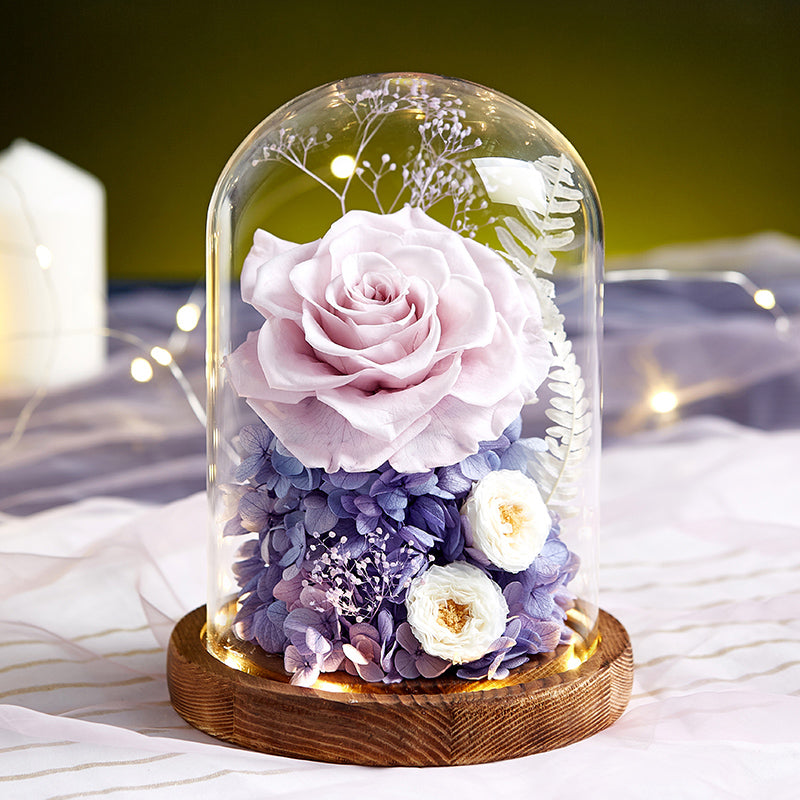 Timless Devotion - Preserved Rose Heart Keepsake, Eternal Floral Gift for Wedding, Anniversary