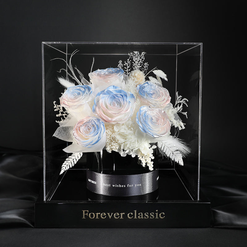 Love Lifetime – Eternal Preserved Rose Gift Box, Luxury Floral Bouquet for Anniversaries, Valentine’s Day & Romantic Proposals