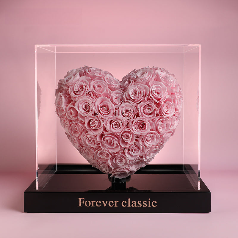 Heartbeat - Eternal Rose in Glass Dome, Luxury Preserved Flower