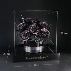 Love Lifetime – Eternal Preserved Rose Gift Box, Luxury Floral Bouquet for Anniversaries, Valentine’s Day & Romantic Proposals