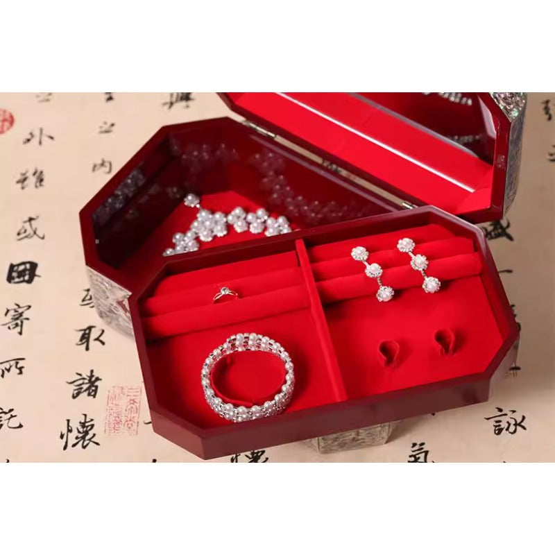 Exquisite Chinese Traditional Handcrafted Wooden Jewelry Box