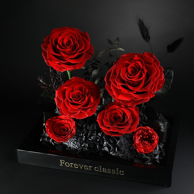 Little Prince Rose Garden - Eternal Flower Acrylic Gift Box for Her
