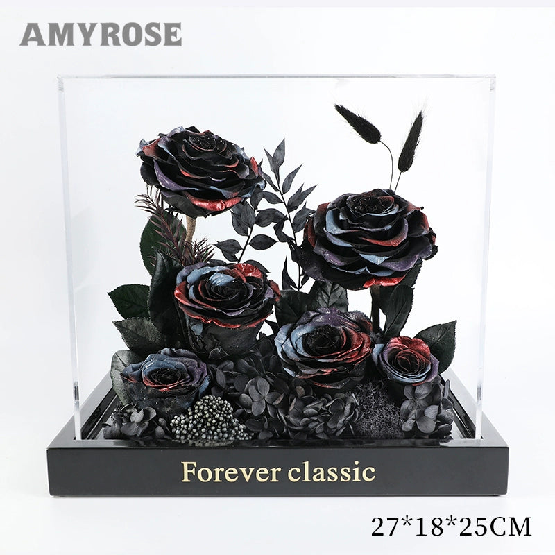 Little Prince Rose Garden - Eternal Flower Acrylic Gift Box for Her