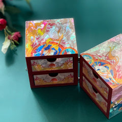 Exquisite Chinese Jewelry Box – Traditional Wedding Gift, Handcrafted Lacquerware, Cultural Keepsake