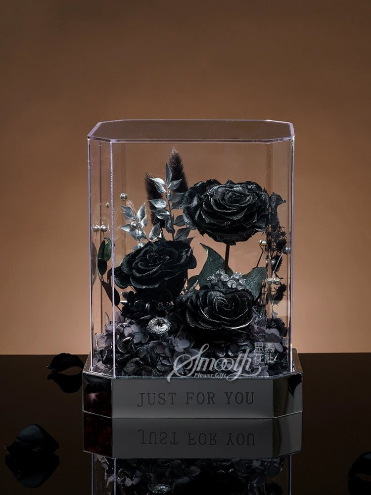 Floral Elegance – Luxury Preserved Flower Gift Box in Acrylic