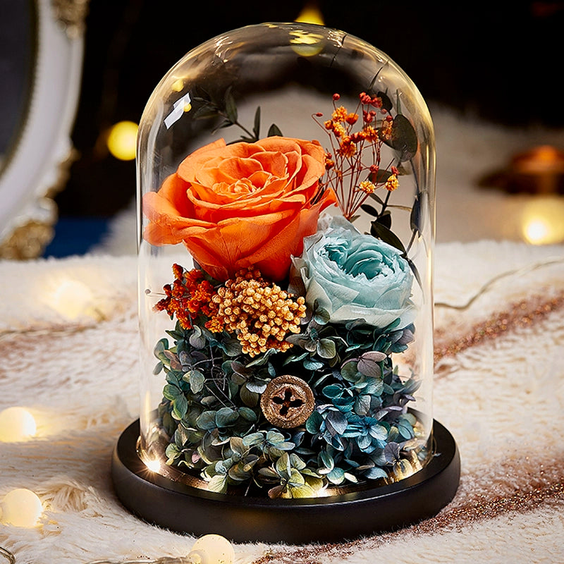 Timless Devotion - Preserved Rose Heart Keepsake, Eternal Floral Gift for Wedding, Anniversary