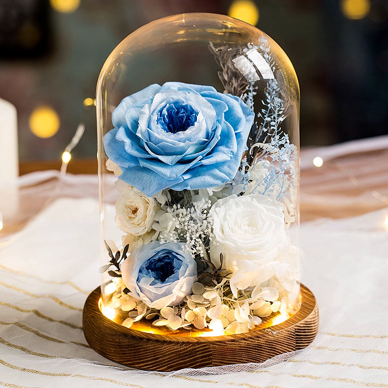 Timless Devotion - Preserved Rose Heart Keepsake, Eternal Floral Gift for Wedding, Anniversary