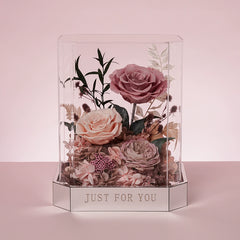 Floral Elegance – Luxury Preserved Flower Gift Box in Acrylic