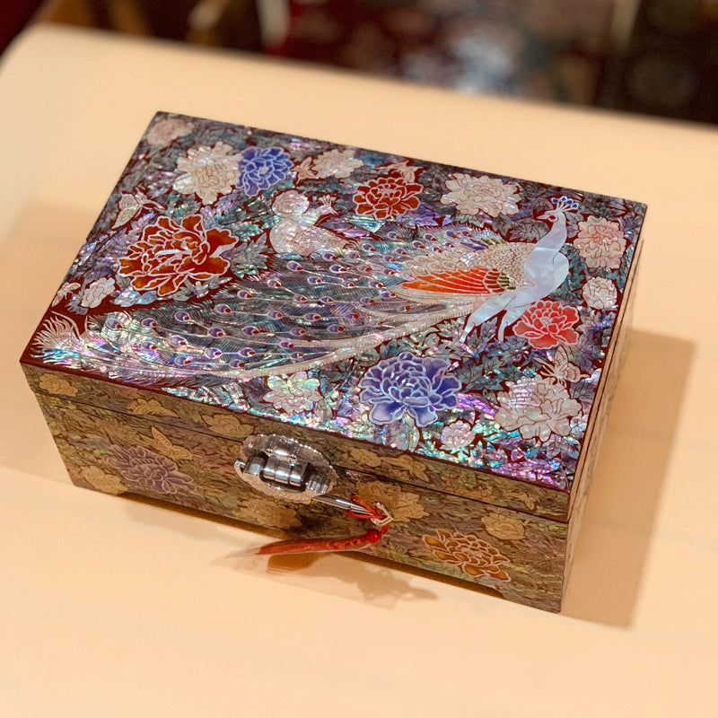 Handcrafted Chinese-style Wooden Jewelry Box – Elegant Antique Design