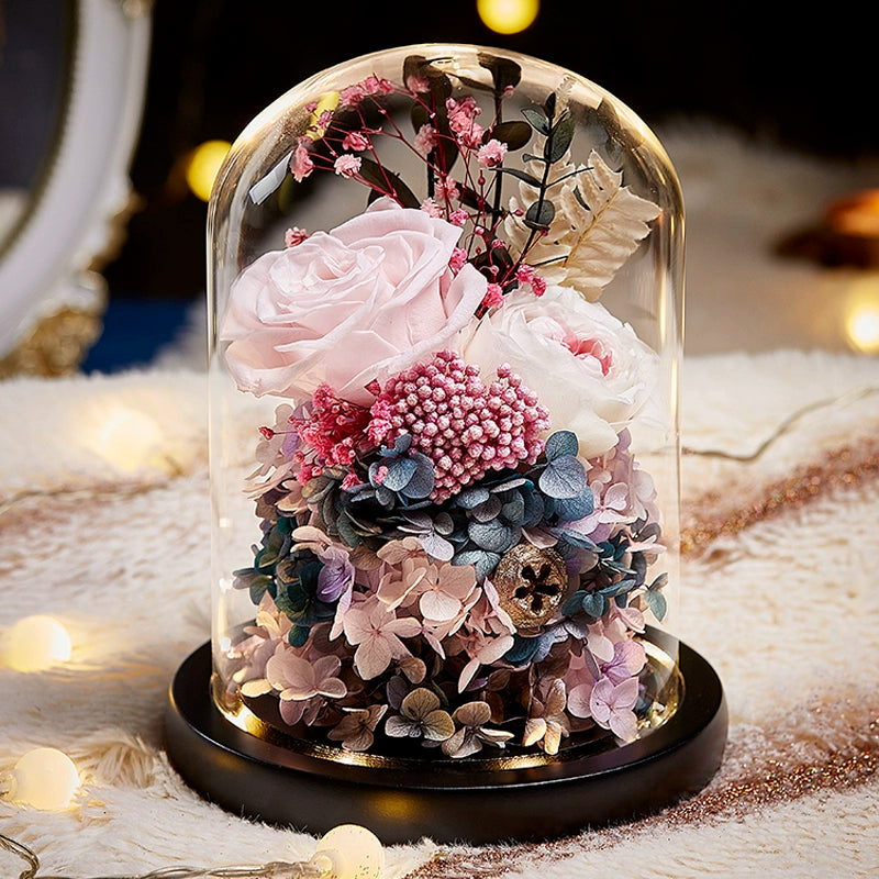 Timless Devotion - Preserved Rose Heart Keepsake, Eternal Floral Gift for Wedding, Anniversary