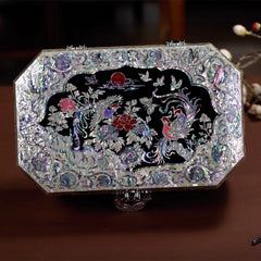 Exquisite Chinese-Style Wooden Jewelry Box - Handcrafted Luxury Gift