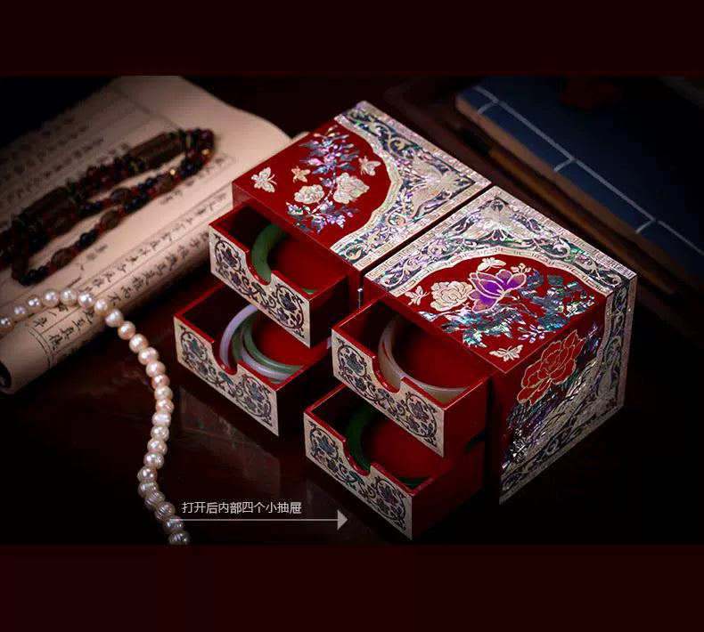 Handcrafted Chinese-style Jewelry Box – Elegant Luxury Gift