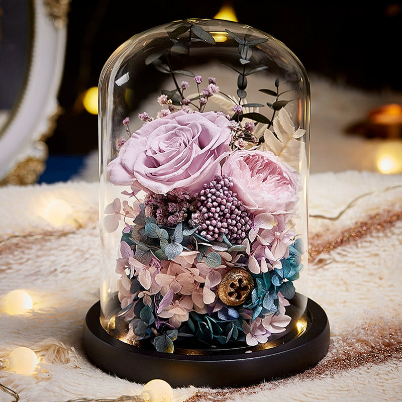Timless Devotion - Preserved Rose Heart Keepsake, Eternal Floral Gift for Wedding, Anniversary
