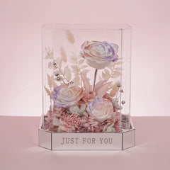 Floral Elegance – Luxury Preserved Flower Gift Box in Acrylic