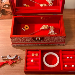 Exquisite Chinese Imperial Jewelry Box - Handcrafted Traditional Artistry