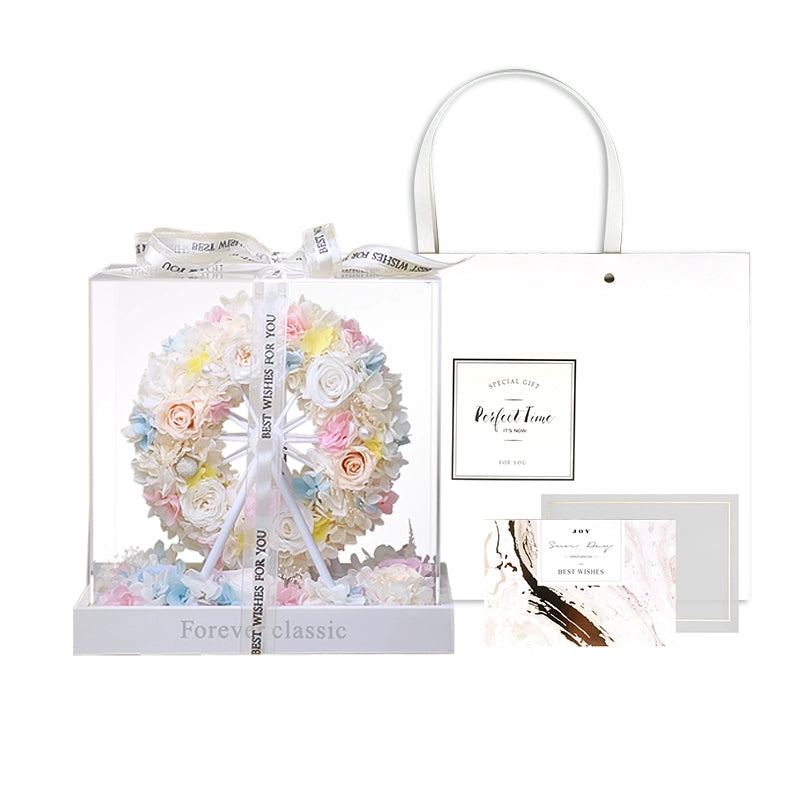 Ferris Wheel - Everlasting Rose Floral Display Luxury Gift Box