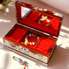 Exquisite Chinese-Style Wooden Jewelry Box – Handcrafted Cultural Heritage Gift