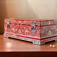 Exquisite Chinese Imperial Jewelry Box - Handcrafted Traditional Artistry
