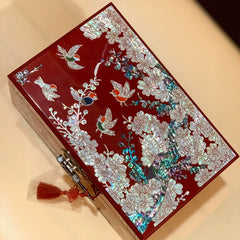 Exquisite Chinese-Style Wooden Jewelry Box – Handcrafted Luxury Gift