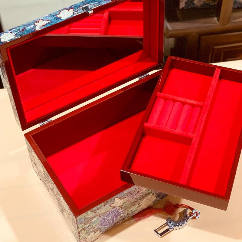 Handcrafted Chinese-style Wooden Jewelry Box – Elegant Antique Design