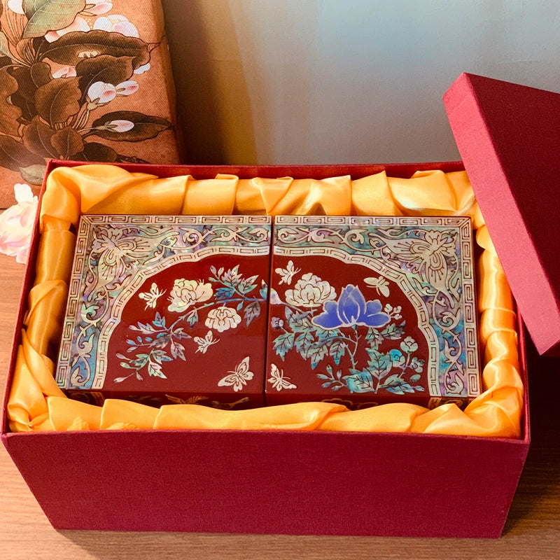 Handcrafted Exquisite Chinese-Inspired Wooden Jewelry Box