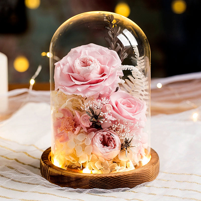 Timless Devotion - Preserved Rose Heart Keepsake, Eternal Floral Gift for Wedding, Anniversary
