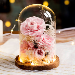 Timless Devotion - Preserved Rose Heart Keepsake, Eternal Floral Gift for Wedding, Anniversary