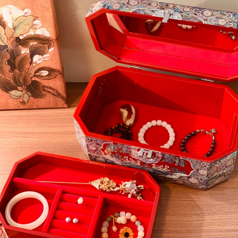 Exquisite Chinese Traditional Handcrafted Wooden Jewelry Box