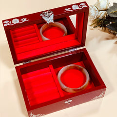 Handcrafted Vintage Exquisite Chinese Antique-Style Wooden Jewelry Box