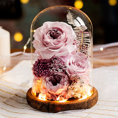 Timless Devotion - Preserved Rose Heart Keepsake, Eternal Floral Gift for Wedding, Anniversary