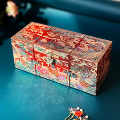 Elegant Multi-Compartment Jewelry Box – Handcrafted Heritage Design, Perfect for Gifts