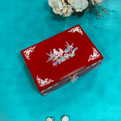 Handcrafted Vintage Exquisite Chinese Antique-Style Wooden Jewelry Box